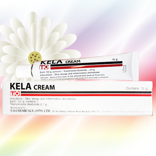 Kela Cream (トリアムシノロンアセトニドクリーム) 0.1% 15g 3本