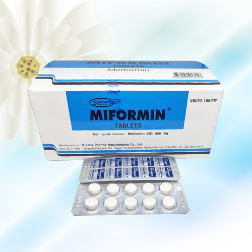 Miformin (メトホルミン) 500mg 100錠 (10錠x10シート)