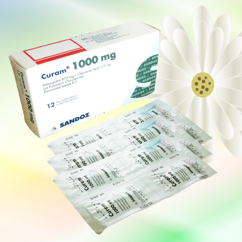 Curam (アモキシシリン/クラブラン酸) 1000mg 12錠