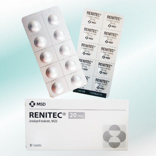 Renitec (エナラプリル) 20mg 60錠 (30錠x2箱)