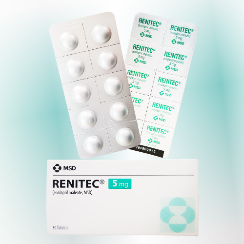 Renitec (エナラプリル) 5mg 60錠 (30錠x2箱)