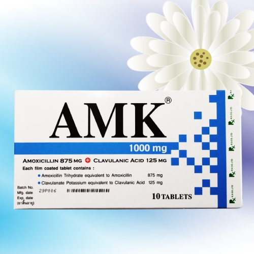 AMK (アモキシシリン/クラブラン酸) 1000mg 30錠 (10錠x3シート)