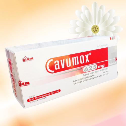 Cavumox (アモキシシリン/クラブラン酸) 625mg 30錠 (15錠x2箱)