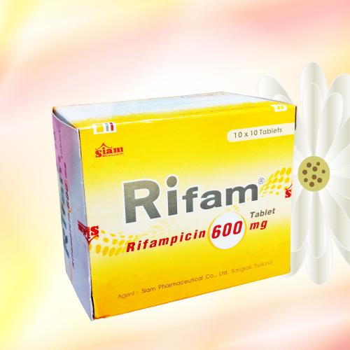 Rifam (リファンピシン) 600mg 100錠 (10錠x10シート)