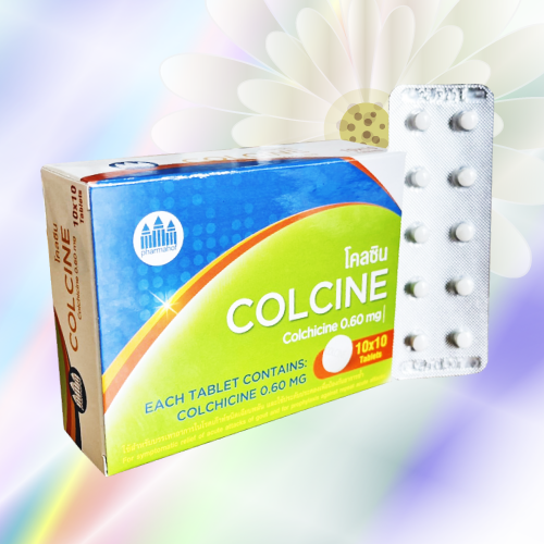 Colcine (コルヒチン) 0.6mg 100錠 (10錠x10シート)