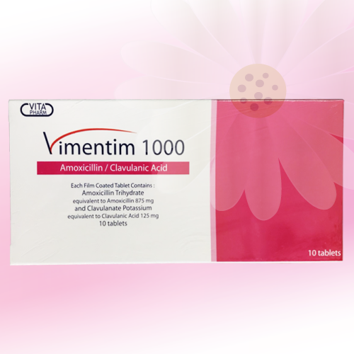 Vimentim (アモキシシリン/クラブラン酸) 1000mg 20錠 (10錠x2シート)