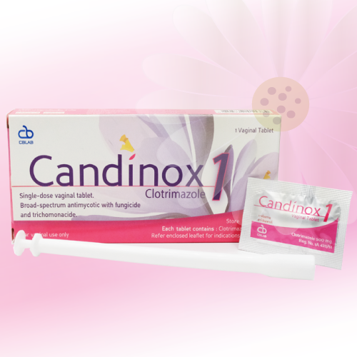 クロトリマゾール膣錠 (Candinox 1) 500mg 4錠 (1錠x4箱) ｜ 個人輸入代行ヘルシーダック