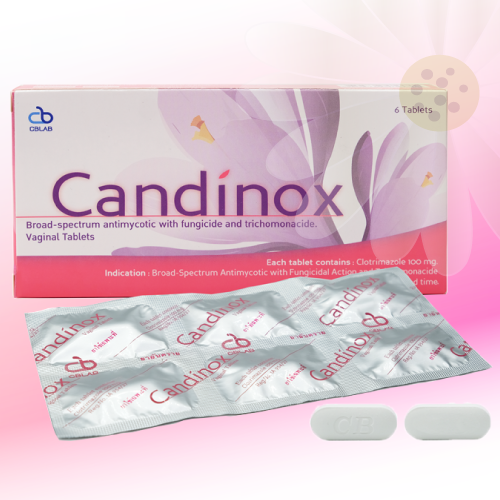 クロトリマゾール膣錠 (Candinox) 100mg 36錠 (6錠x6箱) ｜ 個人輸入代行ヘルシーダック