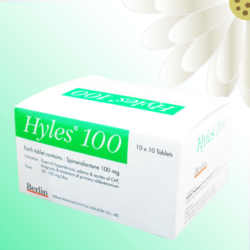 ハイレス (Hyles 100) / スピロノラクトン 100mg 100錠