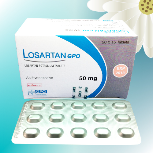 ロサルタンGPO / ロサルタンカリウム (Losartan GPO) 50mg 90錠 (15錠x6シート)