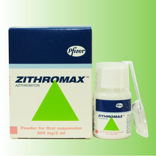 ジスロマック細粒ドライシロップ (Zithromax Powder) 200mg/5ml 2箱