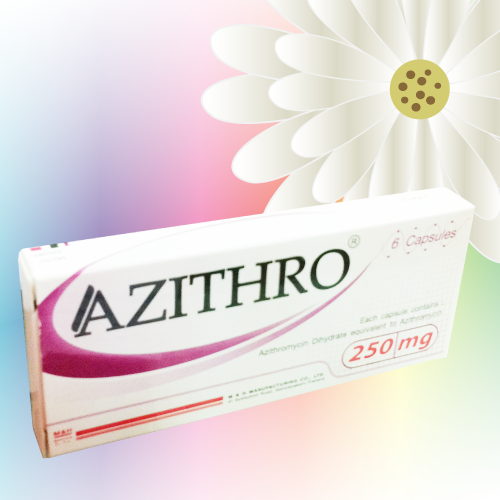 Azithro (アジスロマイシン) 250mg 12カプセル (6カプセルx2シート)