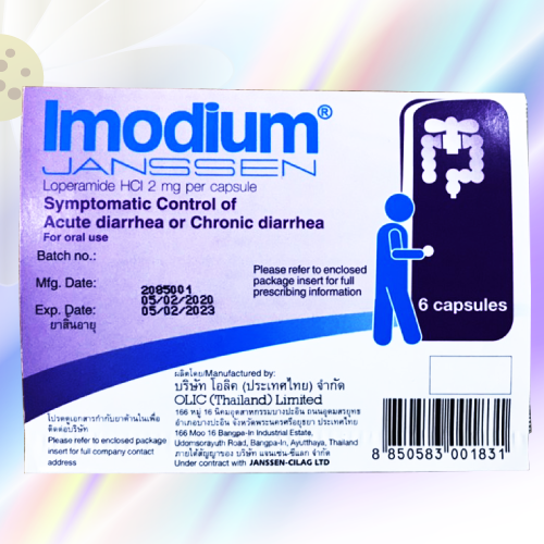 Imodium (ロペラミド) 2mg 6カプセル (1シート)