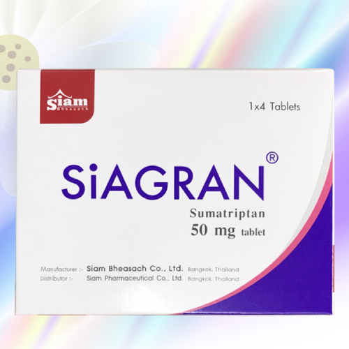 Siagran (スマトリプタン) 50mg 12錠 (4錠x3箱)