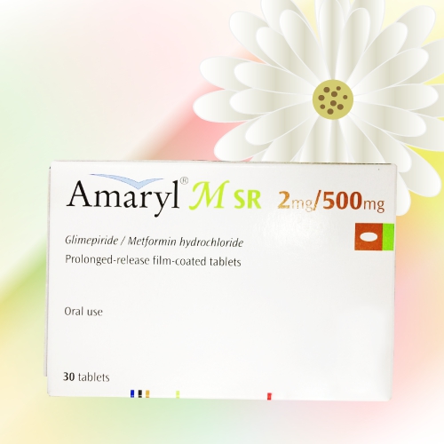 アマリールM SR (Amaryl M SR) 2mg/500mg 90錠 (30錠x3箱)