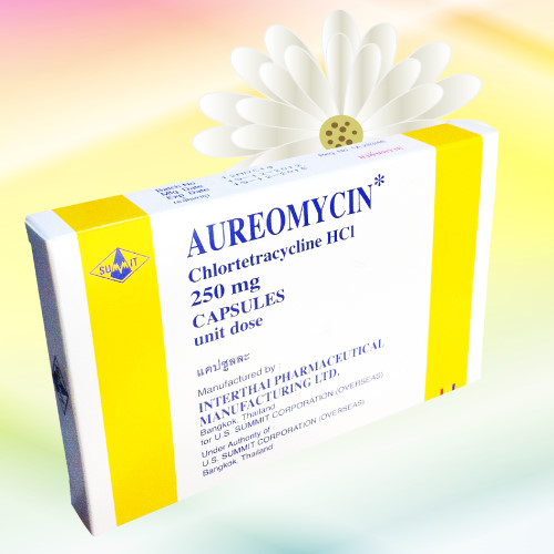 オーレオマイシン (Aureomycin) 250mg 100カプセル (10シート)
