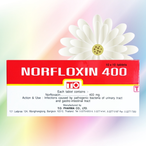 Norfloxin (ノルフロキサシン) 400mg 50錠 (10錠x5シート)